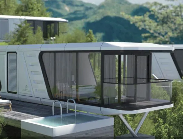 Apple Luxury House Cabin Outdoor Modern Popular Prefab House Mobile Working House Office Casa Capsula