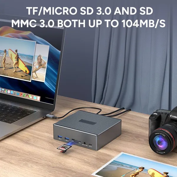 18-in-1 Smart USB3.2 Gen2 Docking Station photo-4