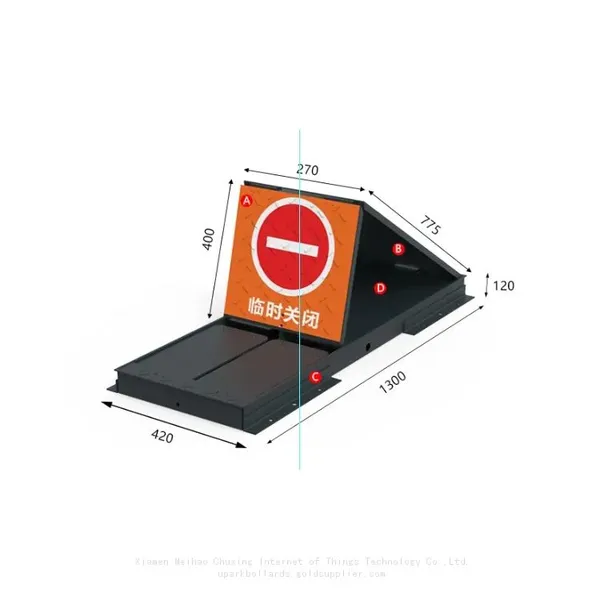 UPARK High Quality Customized Shallow Buried Car Park Diversion Barricade Anti-collision Embedded Parking Lot Space Lock photo-5