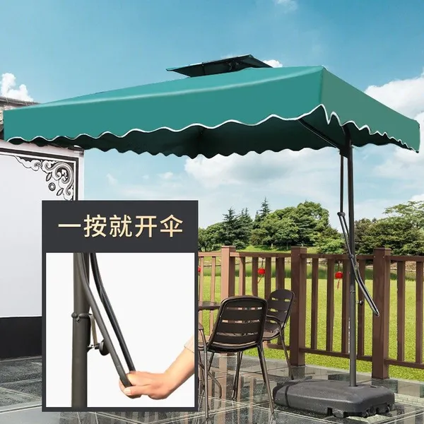 Wrench Umbrella, Wine Red, Dark Green, Outdoor Sunshade Umbrella, Courtyard Umbrella, Square Roman Umbrella, Outdoor Large Umbrella, Garden Pavilion Umbrella photo-3