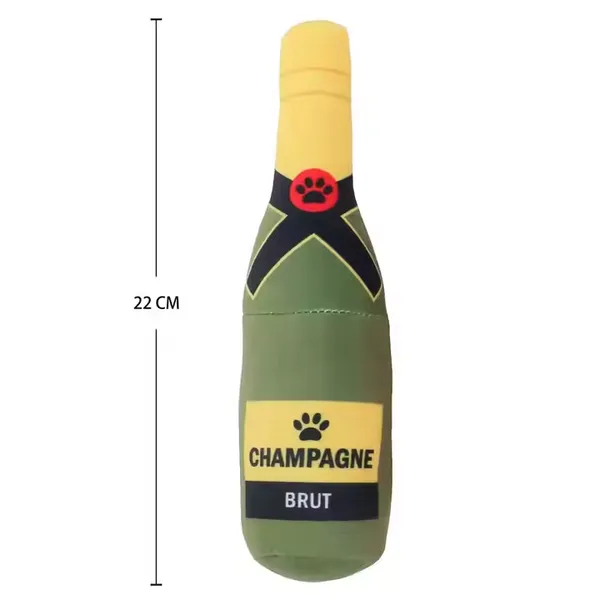 Wholesale Custom Plush Wine Bottle Dog Chew Toy Plush Whisky Bottle Pet Squeaky Toy Plush Dog Chew Toy photo-5
