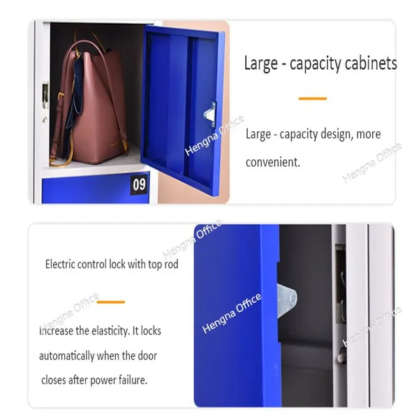 HN-W0GY Waterproof Gym Storage Locker for Fitness Center, Durable Metal Shell, Smart Card /QR Code Scanner Open Way, China Supplier Wholesale photo-4