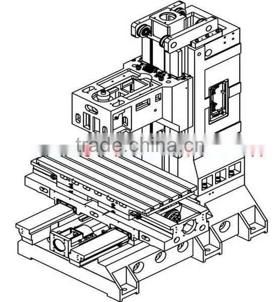 CNC Mini Vertical Machining Center/ Milling Machine VMC650 With 8000rpmhigh Speed Spinde Aluminum Profile Cnc Machine Centers photo-2