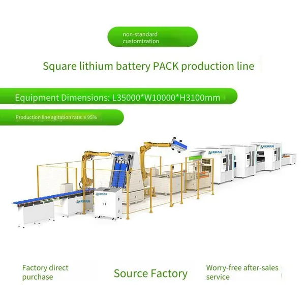 Square Shell Battery Assembly Line, Industrial and Commercial Energy Storage Module Pack Production Equipment, Production Line Full - Case Delivery, Lithium - Ion Battery photo-3