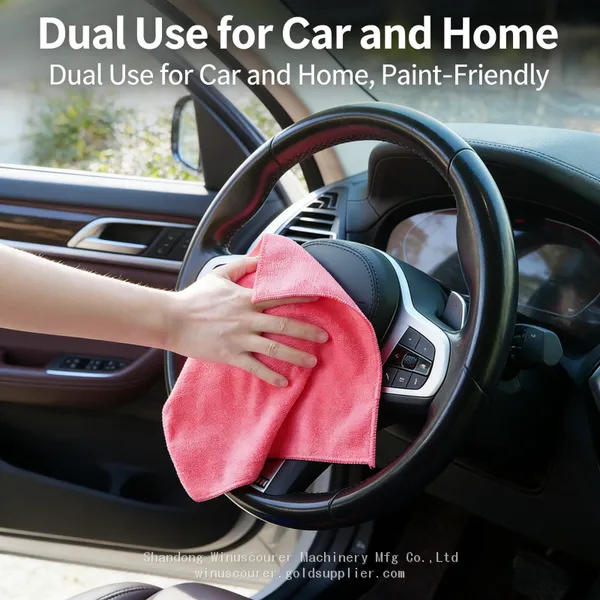High Density Microfiber Cloth Durable Car Cleaning Towel photo-5