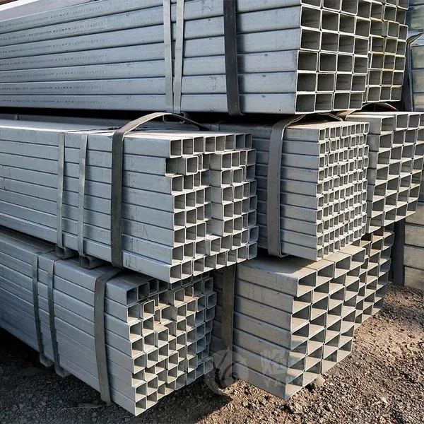Hot Dipped Galvanized Square Hollow Tube, ERW Welded Carbon Steel Square Pipe for Steel Structure Engineering photo-5
