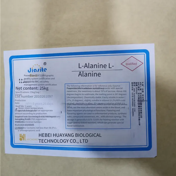 Food-grade L-alanine Supply for Nutritional Fortification and Edible Additives