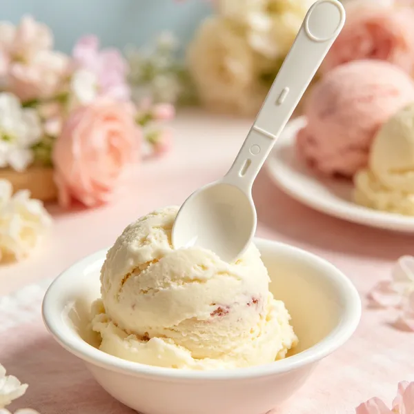 PP Plastic Folding Spoon Disposable for Hospital Food Service photo-3