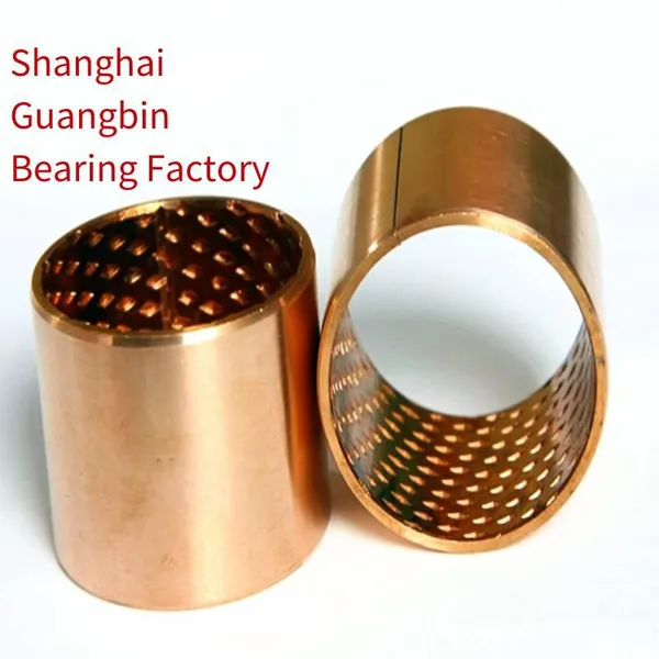 Production of Fb090 Bimetallic Rolled Open Bearings, Tin Bronze Rolled Bushings, Self - Lubricating Oilless Copper Bushings With Flange Bronze Flanges by Shanghai Guangbin