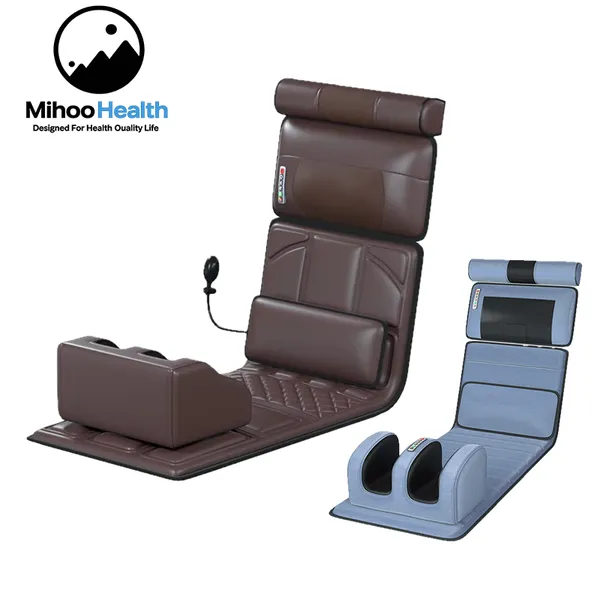 Full Body Massage Pad With Heat Vibration Inflatable Lumbar Pillow and Foot Massager MH-A90