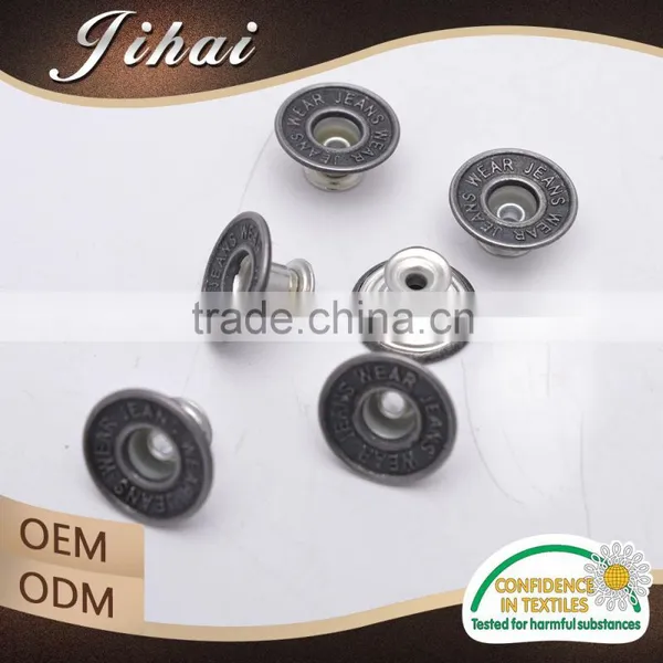 Wholesale Jewelry Engraved Jeans Shank Button For Coat photo-2
