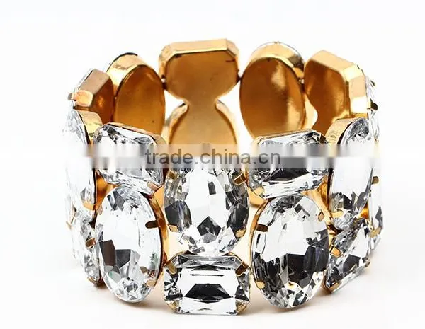 Wholesale Jewelry Factory Elastic Crystal Bracelet Exaggerate Bracelet photo-5