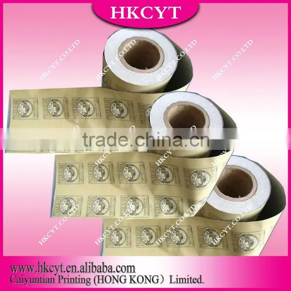 PE Plastic Film Rolls Packaging Bag / Custom Printed Aluminum Foil Roll Film Packaging Bag