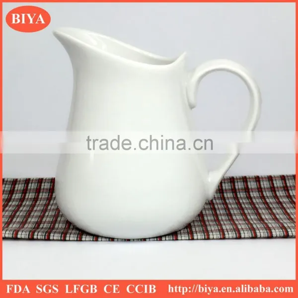 Big Size Hot Sales Porcelain Ceramic Milk Jar,wholesale Good Price Porcelain Milk Pot and Ceramic Pepper Sauce Juice Jar and Pot