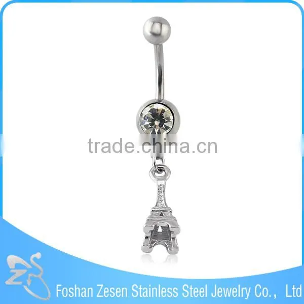 Stainless Steel Female Belly Ring Piercing Dangling Crown Bijoux Body Jewelry photo-6
