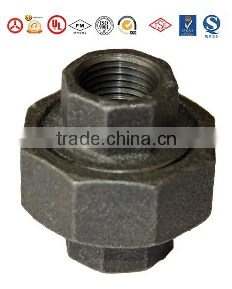 Galvanized Black 134 Banded Beaded Service Tee Malleable Cast Iron Pipe Fittings photo-4