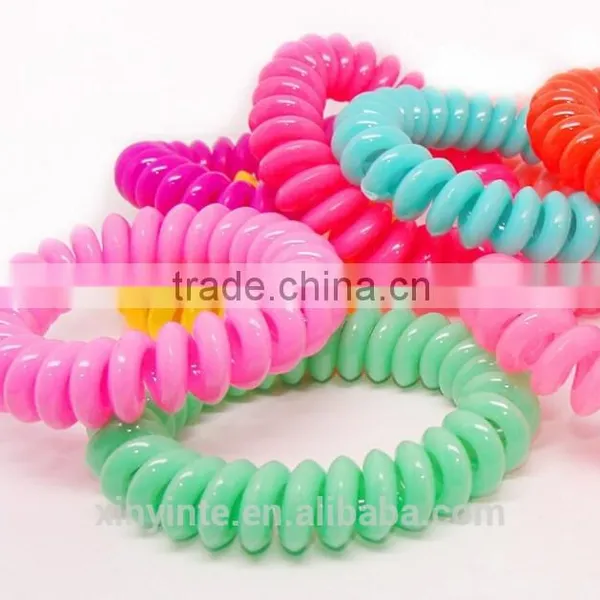 Thick Curve Rubber Band Colorful Rubber Band Women Hair Rubber Band