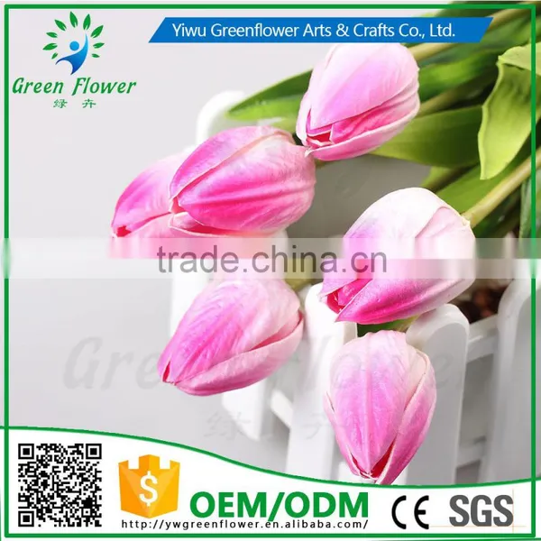 2016 Wholesale 20" Latex PU Artificial Flowers Real Touch Bouquet For Wedding Bridal Decor Display Flower photo-3