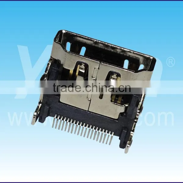 HDMI 19F SMT Brass Cover HDMI Connector