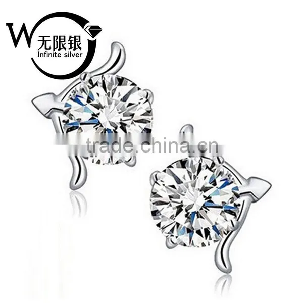 12constellation New Model Stud Earring Silver For Women Popular New Style Earrings photo-2
