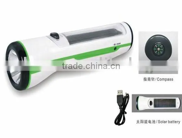 Solar Torch With Compass