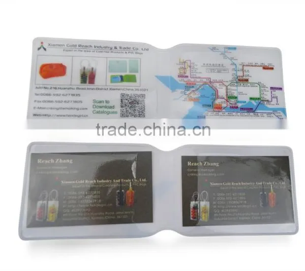 2016 Promotional Cheap Clear PVC Name Card Holder photo-2