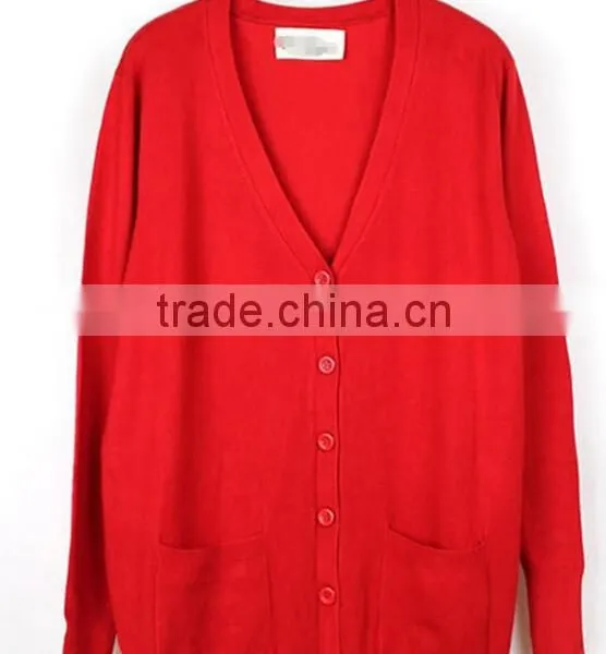 New Womens Cardigan V Neck Loose Long Sleeve Knit Sweater Coat Long photo-3