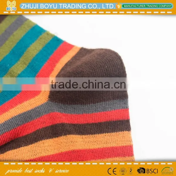 BY-161410 Young Girl's Knee High Socks Colored Striped Socks Wholesale Sock photo-3