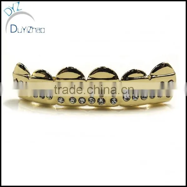 Wholesale Rows Bling Bing Gold Teeth Grillz