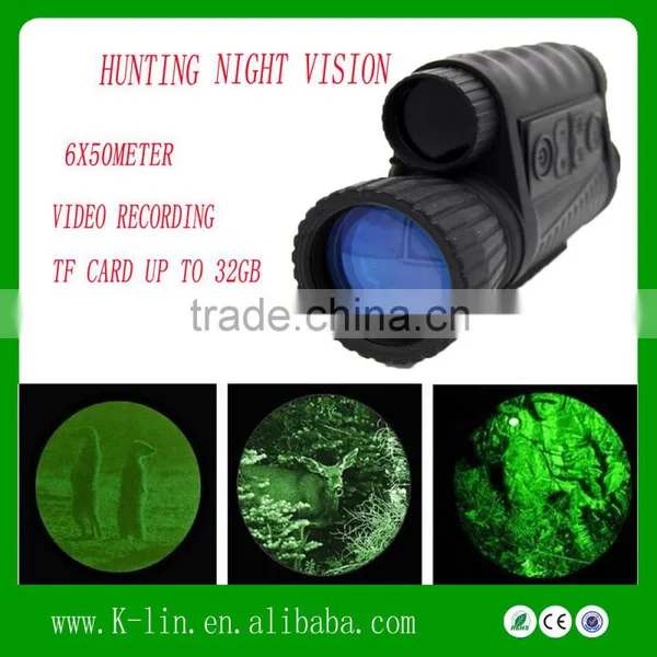 720P Infrared Night Vision IR Monocular Telescope 6X50 Zoom Record DVR Quality Choice photo-2