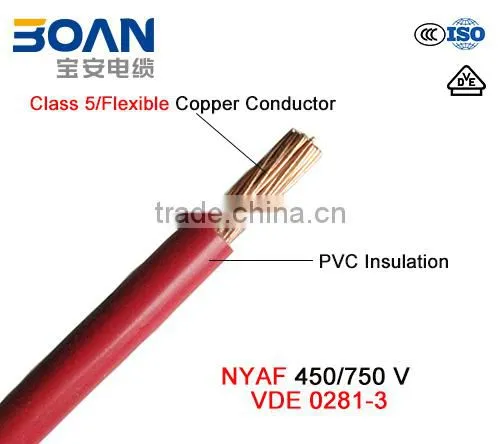 Nyaf Electric Wire 450/750V Class 5 Cu/PVC (VDE 0281-3) photo-2