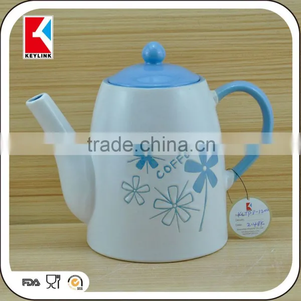 Hot Sale Polka Dot Design Tea Pot/milk Pot/sugar Pot Tea Set Ceramic photo-2