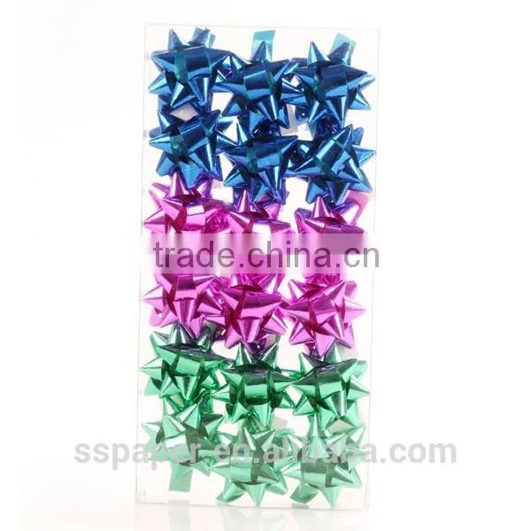 Wholesale New Plastic Gift Wrapping Star Ribbon Bows photo-6