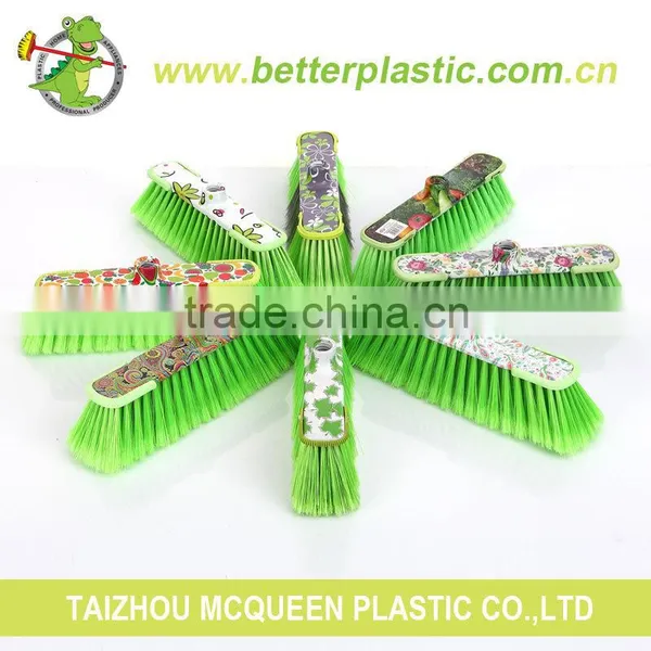 Factory Price Printing Broom Head Better Quality Warm Hold Red Cleaning Brush Plastic Soft Broom photo-6