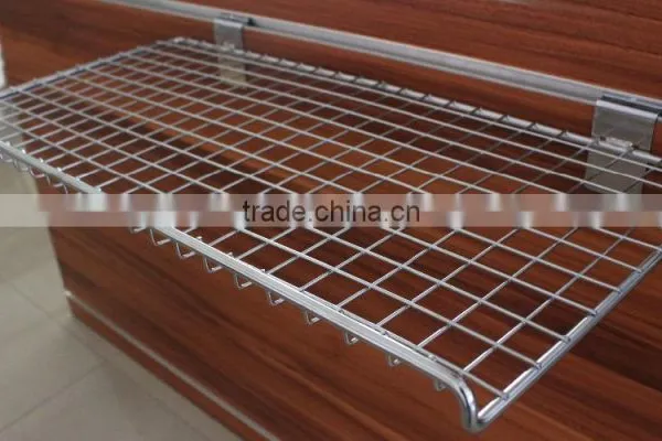 Supermarket Slatwall Wire Mesh Shelves photo-3