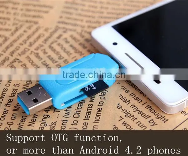 Universal Card Reader Mobile Phone PC Card Reader Micro USB OTG Card Reader OTG TF / SD Flash Memory Wholesale photo-4