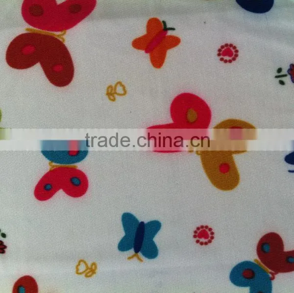 Multicolored Butterflies Printed Swimwear Fabric Stock