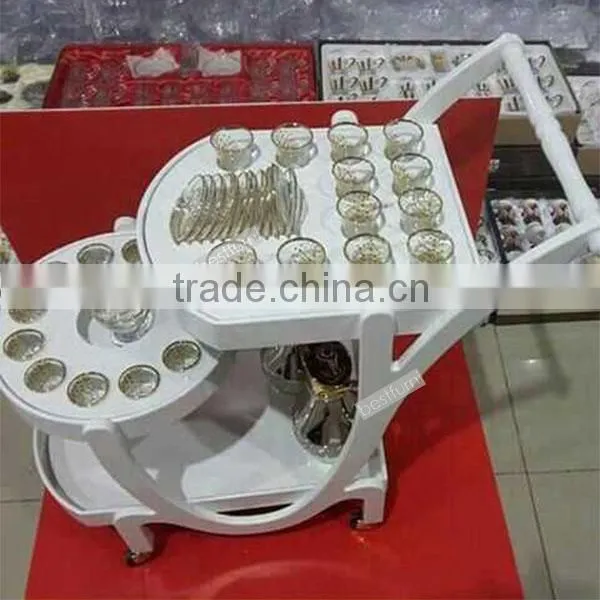 Wooden Tea Serving Trolley
