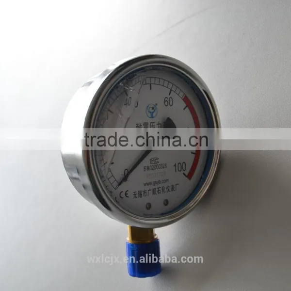 WLQ 70/70,80/50 SERIES HIGH PRESSURE MACHINES Oil-filled Anti Vibration-type Pressure Gauge photo-5