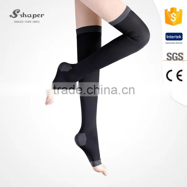 S-SHAPER Private Label Compression Overnight Leg Thigh Legging Socks With Open Toe photo-2