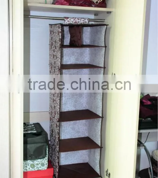 Six Shelf Hanging Closet Organizer