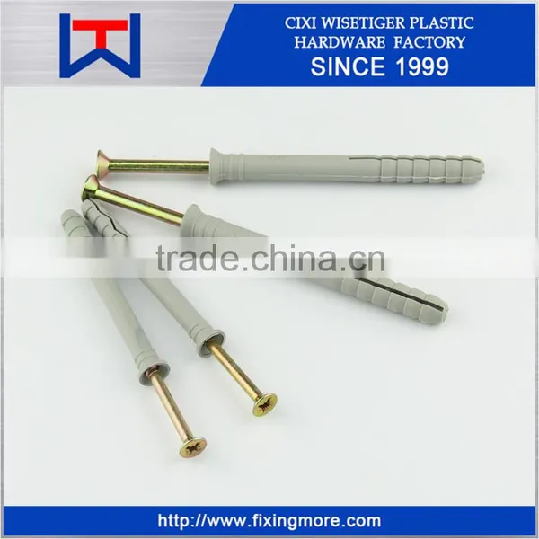 Plastic fastener Nylon Plug Screw Plastic Anchor Nylon Expansion Screw