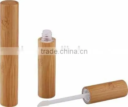 Lip Gloss Tube,beauty Sex Tube Lip Gloss,empty Lip Gloss Tubes With Brush,bamboo Cosmetic Packaging