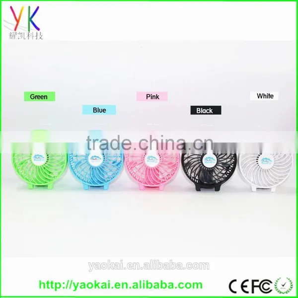 Portable Mini Electric Hand Hold USB/Battery Air Conditioner Cooling Cool Desk Palm-Leaf Hand Fan photo-4