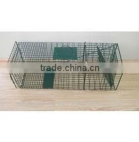 Collapsible One-door Live Animal Cage Trap For Raccon,Stray Cat,Groundhog, Opossum,Armadillos