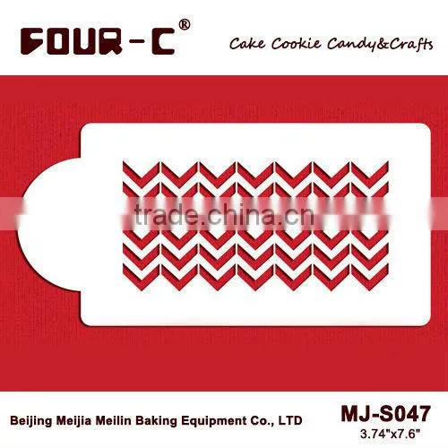 Chevron Cake Side Stencil,decorating Stencil,fondant Stenciling