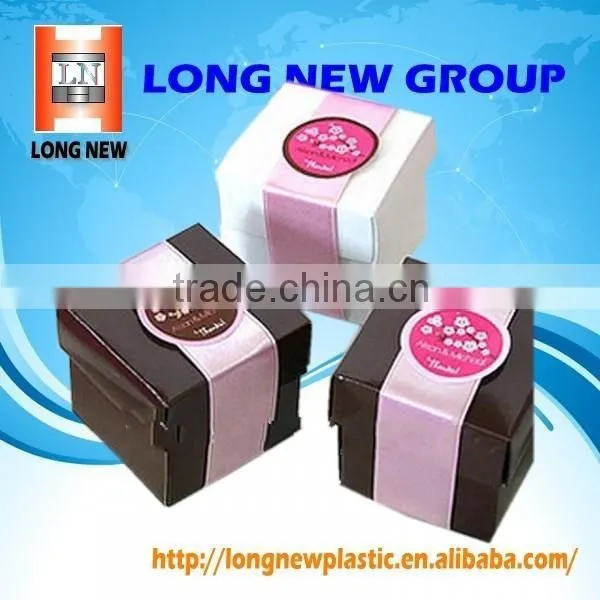 E Custom candy wedding Premiums gift box paper packaging