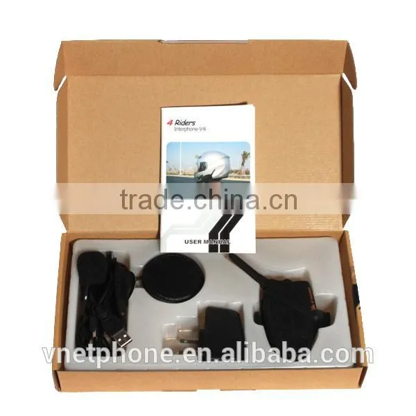 Full Duplex Bluetooth Intercom Headset for Helmet Supporting 4 Riders photo-2