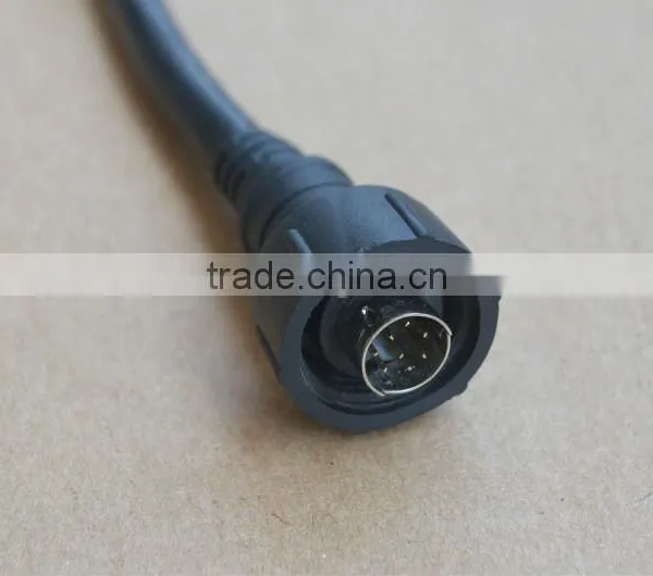 Waterproof Mini DIN Connector Series with 1.5A Rated Current and Up to 8 Pins Socket