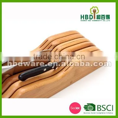 Kitchen Bamboo Knife Block , Knife Holder , Drawer Bamboo Knife Block photo-2